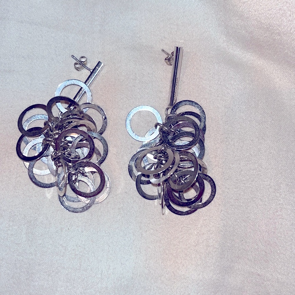 Pianegonda sterling silver earrings by circular drops